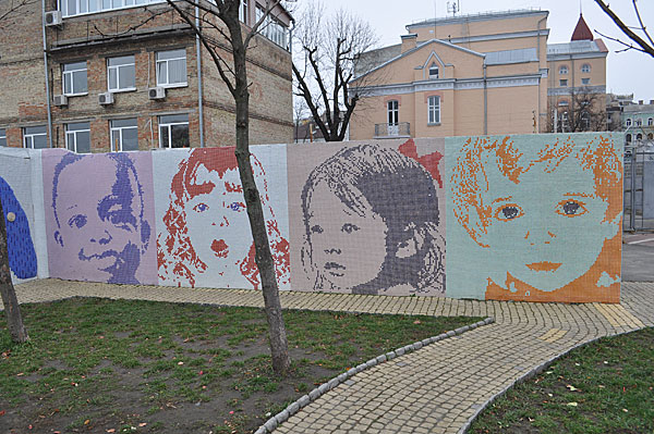 мозаичное пано Пейзажная аллея, Киев