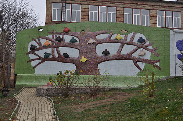 мозаичное пано Пейзажная аллея, Киев