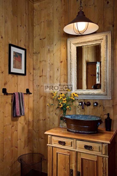 Подборка фото ванной комнаты в деревенском стилеПроект Дома